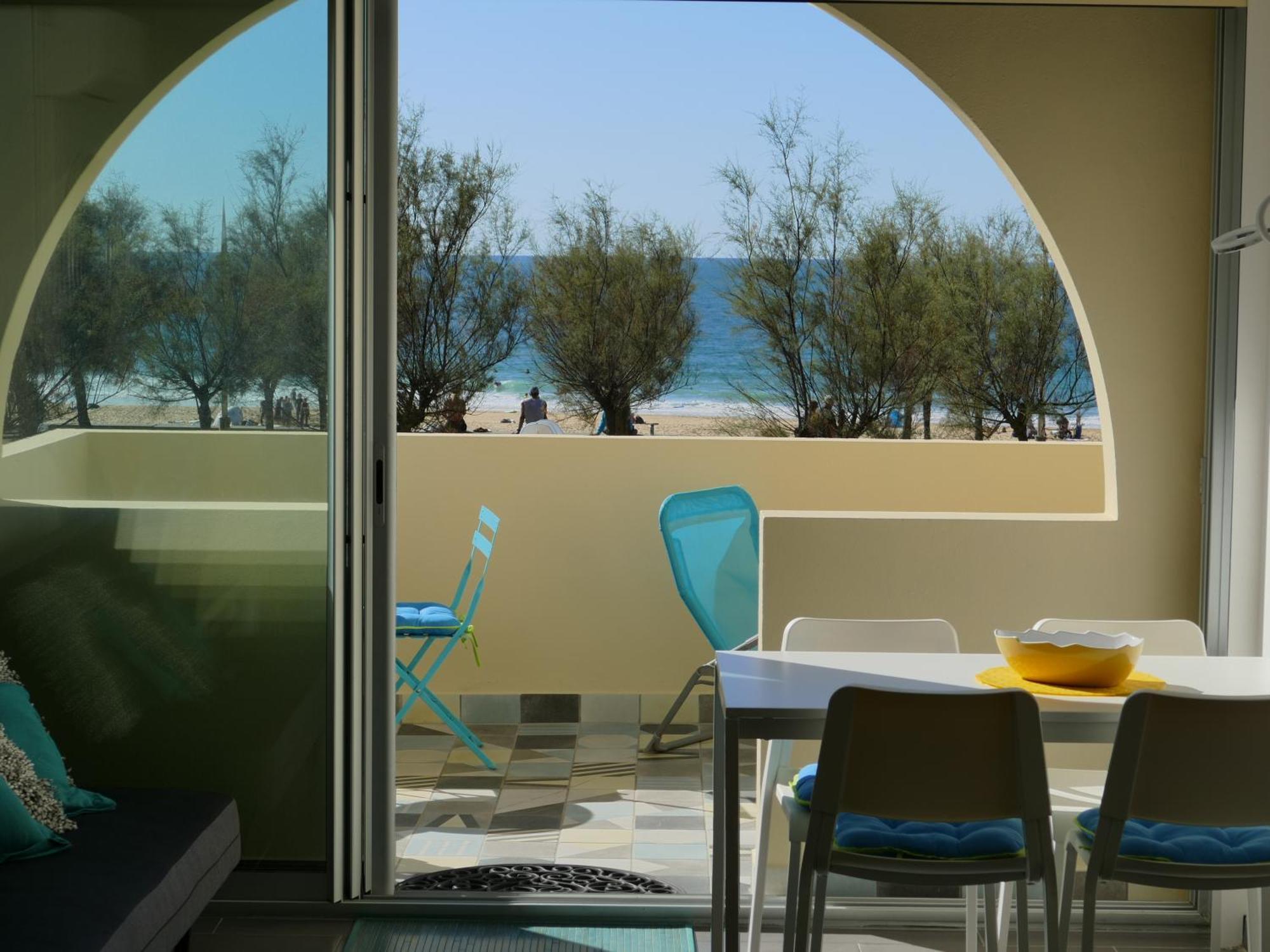 La Dune D'Or - Vue Mer, Studio Face A La Plage Avec Terrasse Soorts-Hossegor Exteriör bild