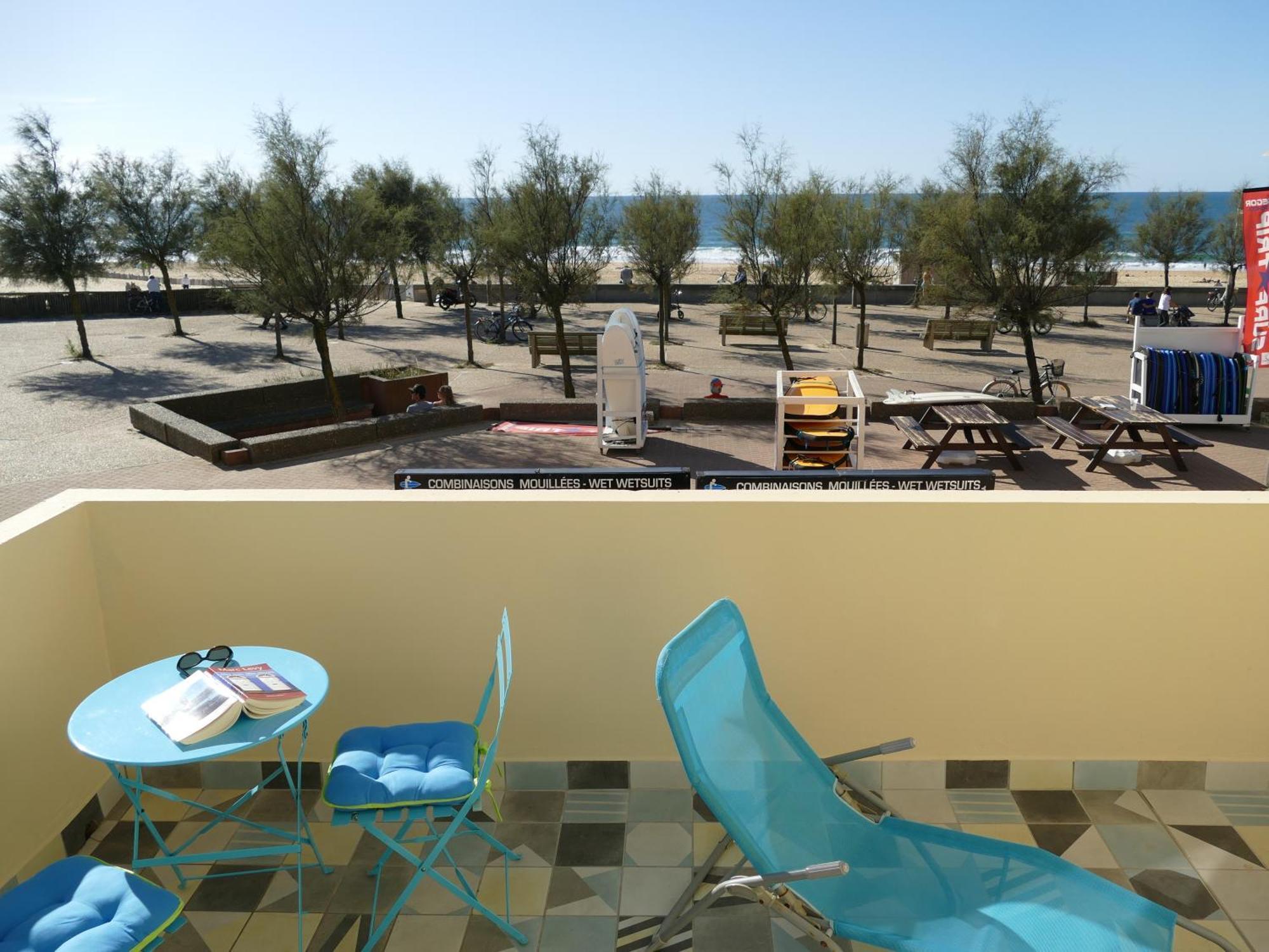 La Dune D'Or - Vue Mer, Studio Face A La Plage Avec Terrasse Soorts-Hossegor Exteriör bild
