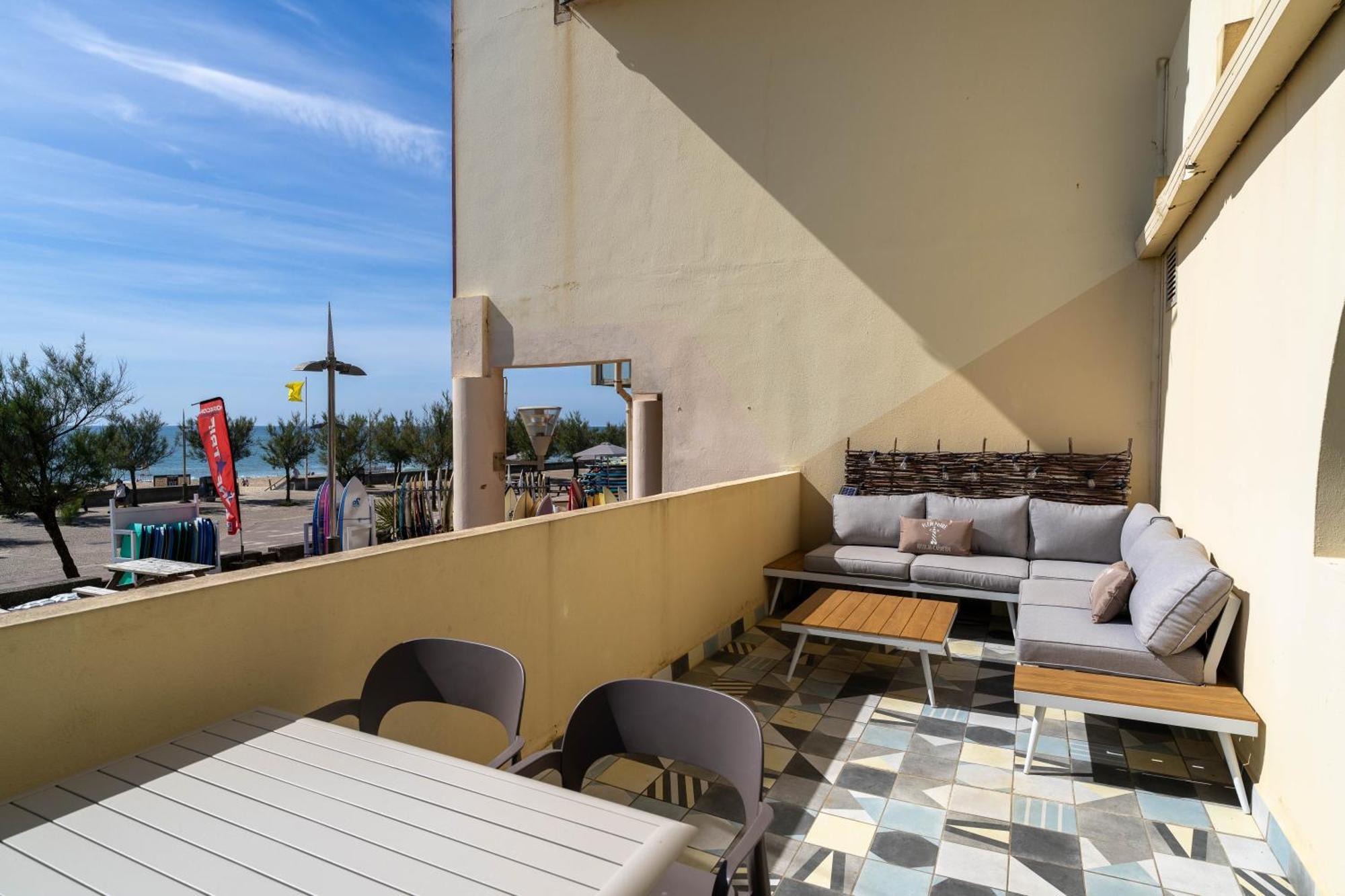 La Dune D'Or - Vue Mer, Studio Face A La Plage Avec Terrasse Soorts-Hossegor Exteriör bild