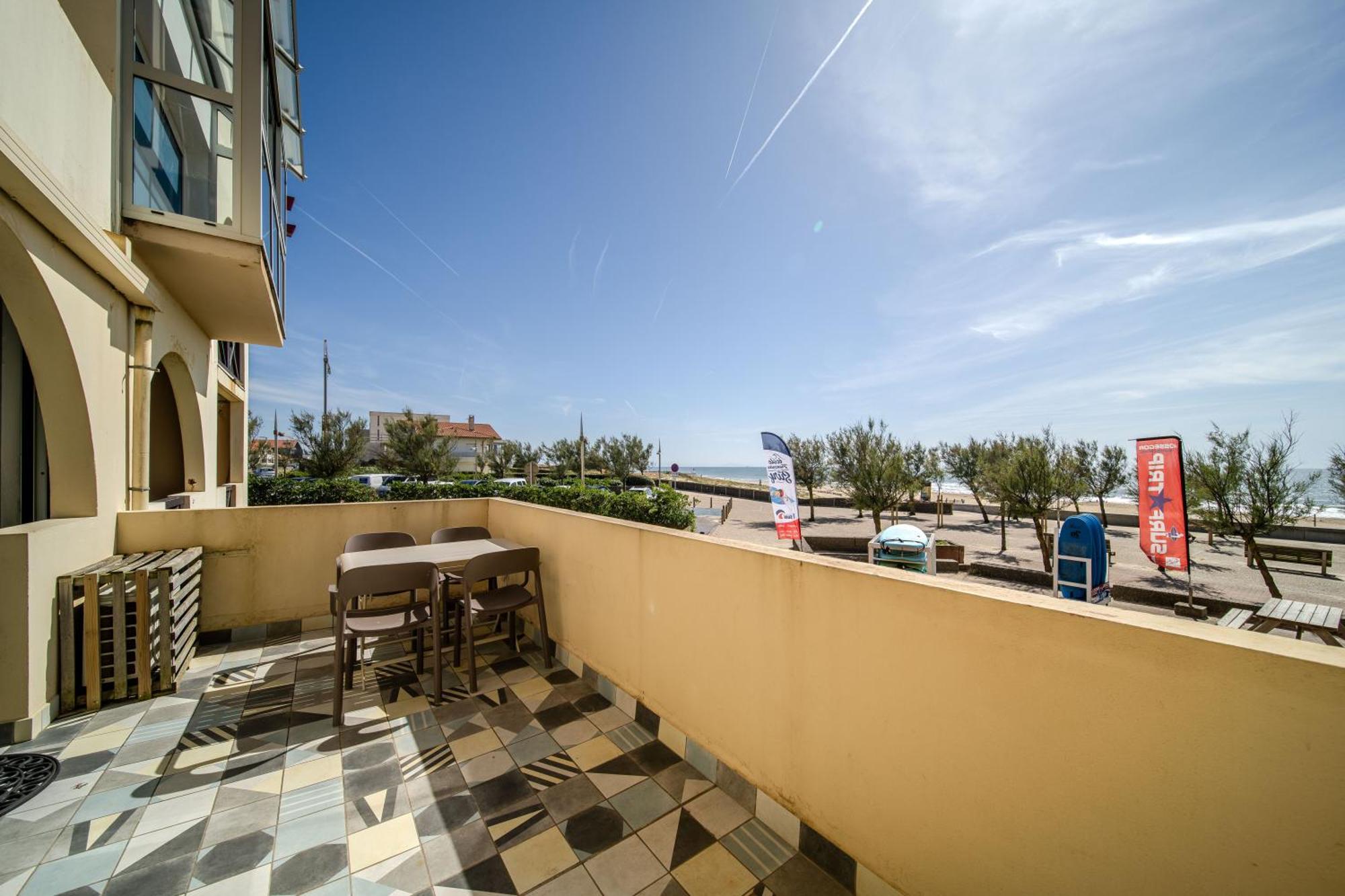 La Dune D'Or - Vue Mer, Studio Face A La Plage Avec Terrasse Soorts-Hossegor Exteriör bild